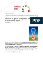 Conoce Tu Gasto Energético Total 2