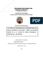 La influencia de la técnica de sociodrama en la expresión oral en quechua