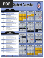 2019-20 Scs Student Calendar