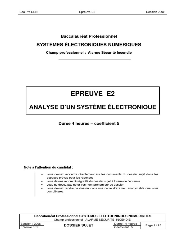 épreuve E2 Bac Pro Ga Corrigé 2022 Dossier Sujet S0 ASI | PDF | Vidéo | Filtre (électronique)