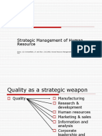 Strategic Management of Human Resource