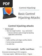 Basic Control Hijacking Attacks