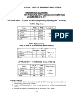 DAV Public School admission test details