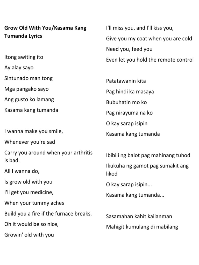 Grow Old With You PDF