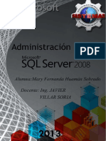 Administración de Base de Datos Con Microsoft SQL 2008