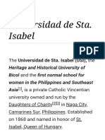 Universidad de Sta. Isabel - Wikipedia