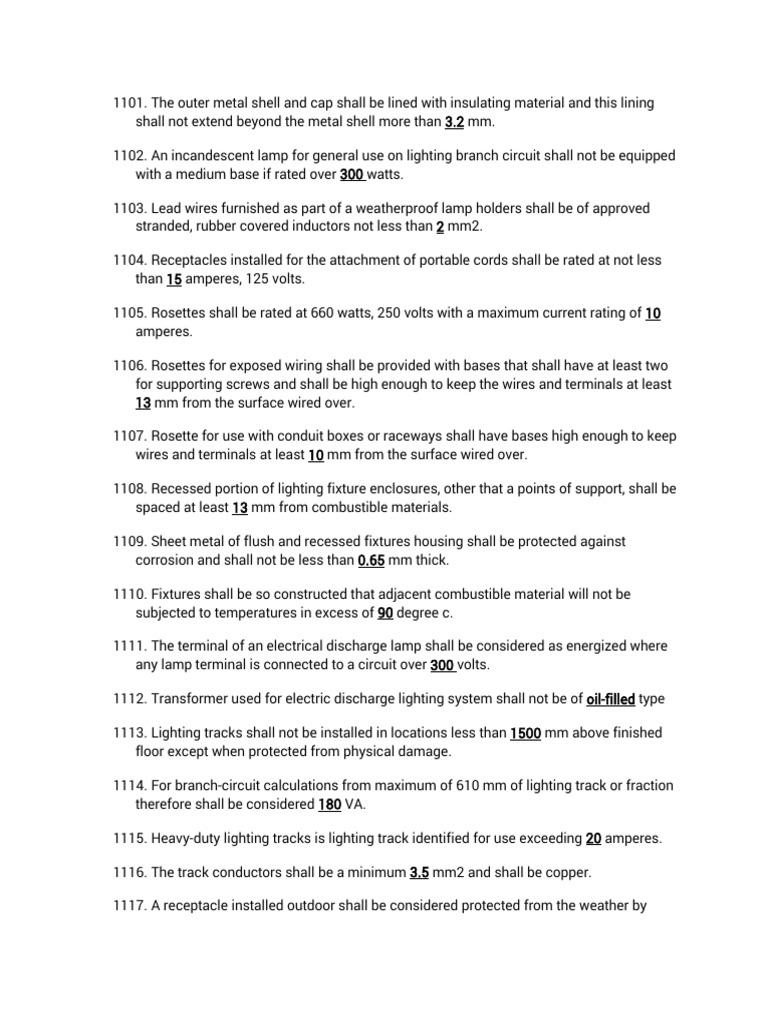 Electrical Installation Standards | PDF | Electrical Wiring ...