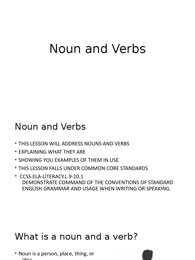 Understanding Nouns and Verbs Basics | PDF