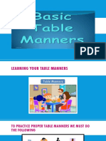 Proper Table Manners