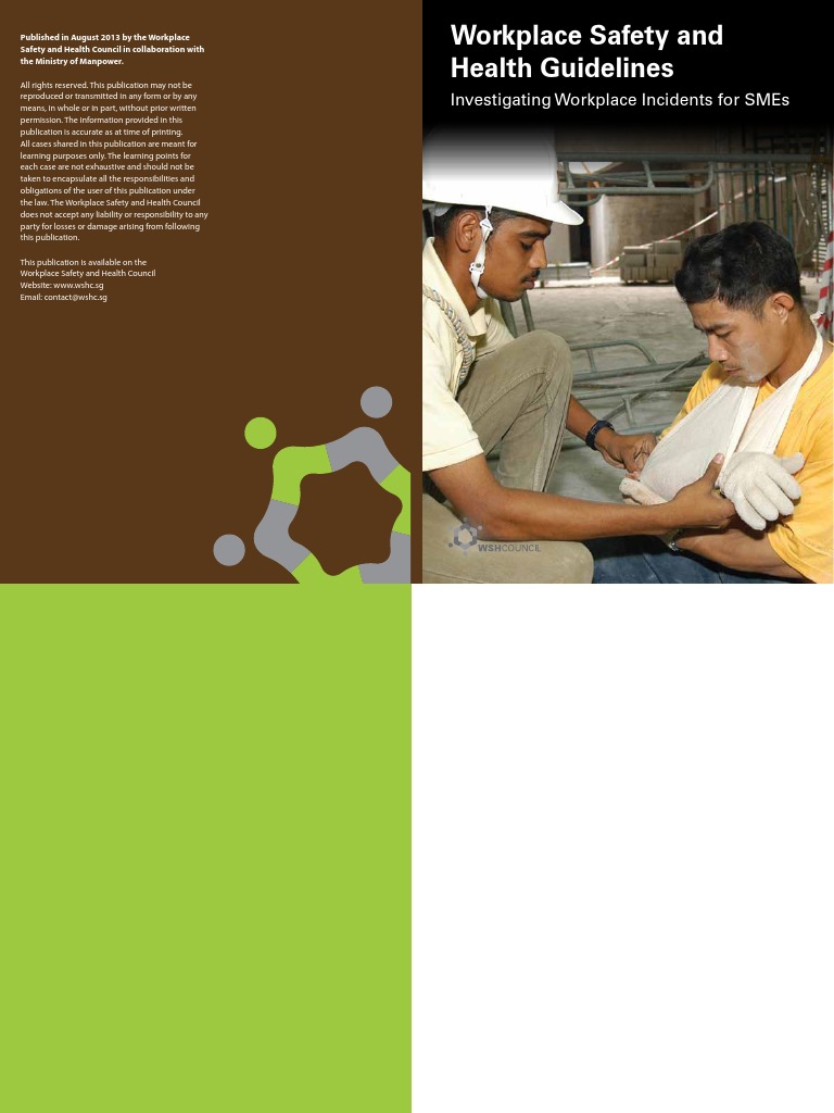 WSH Guidelines For Investigating Workplace Incidents For SMEs PDF
