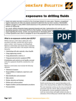 Worksafe Bulletin: Controlling Exposures To Drilling Fluids