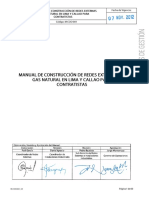 M-COO-001 - V3 Manual Construccion Redes Externas Gas Natural en Lima y Callao para Contratistas PDF