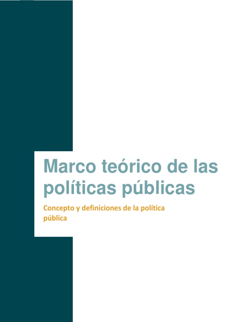 Marco Teórico de Políticas Públicas | PDF | Democracia | Ideologías ...