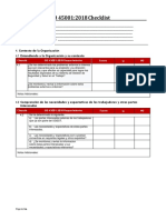 ISO45001 - 2018 Audit Checklist