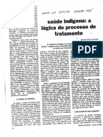 Saude Indigena a Logica Do Processo de t