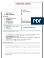 Panel Tank Details