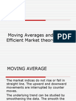 Moving Averages and Efficient Market Theory