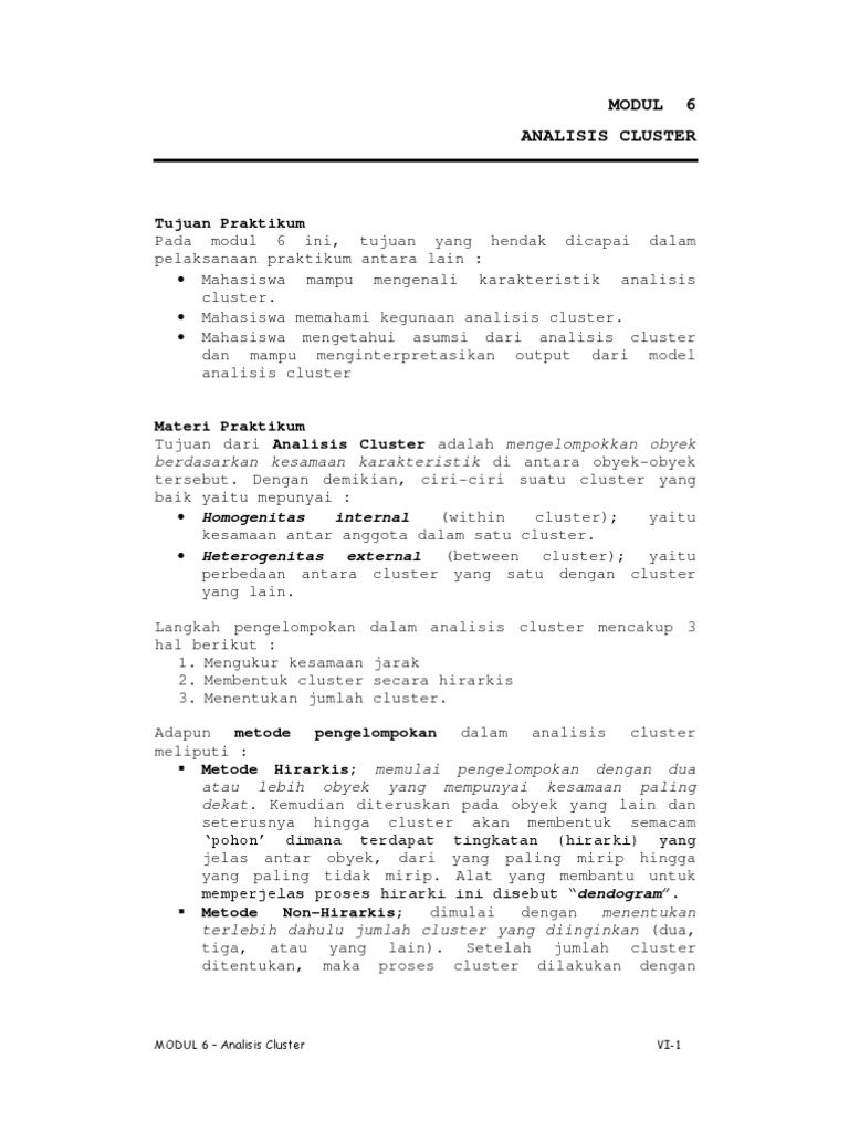 Modu Cluster | PDF