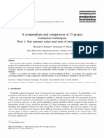 A compendium and comparison of 25 project evaluation techniques. Part 1 Ratio, payback, and accounting methods.pdf