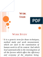 OPTIMIZE WORK STUDY PROCEDURES