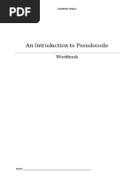 An Introduction To Pseudocode Workbook