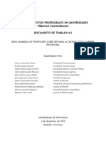 Comparación estatutos profesorales Universidades Públicas Colombia