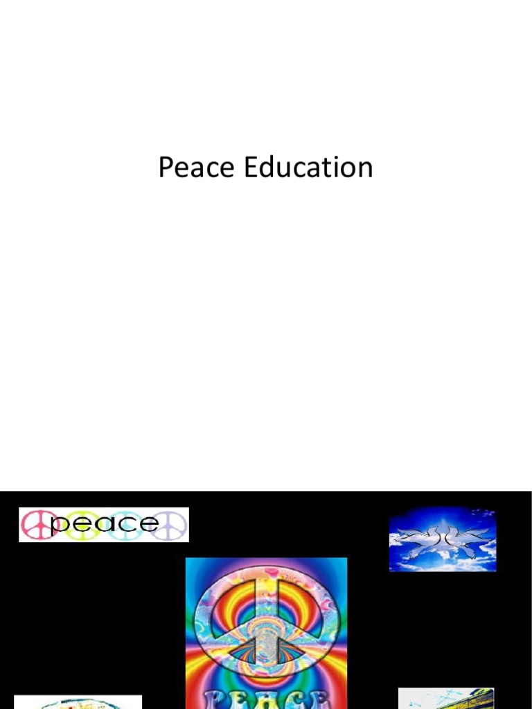 Peace Education | PDF | Peace | Violence