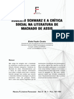 Roberto Schwarz e a critica social em machado de assis