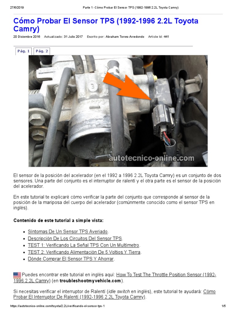 Probando Tps | PDF | Sensor | Electrónica