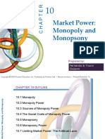 Market Power: Monopoly and Monopsony: Prepared by