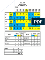 Jadual Waktu 3 Pra Iman 2018