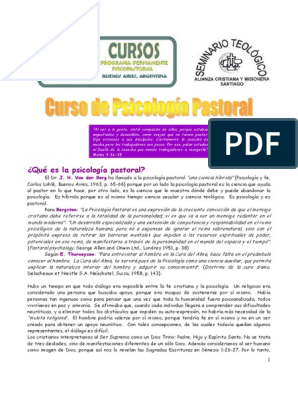 Psicologia Pastoral | PDF | Fe | Sicología