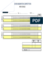 Badminton Score Sheet