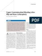 upper GI bleeding after Hip and Knee Arthroplasty