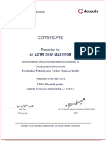 Certificate: Dr. Astri Dewi Masyitoh