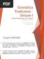 GT – Sintaxe I_aula 3 (2ºsem2016)