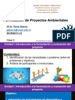 Formulación de proyectos ambientales