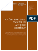 Como escribir artiuclos cientificos