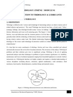 Tribology Module 01 Notes