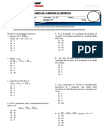 Examen Bimestral de Aritmética