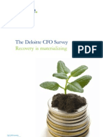 Deloitte CFO Survey - Sweden, Fall 2010. Recovery Is Materializing