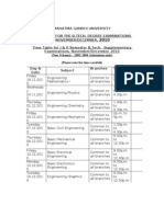 B.tech Time Table