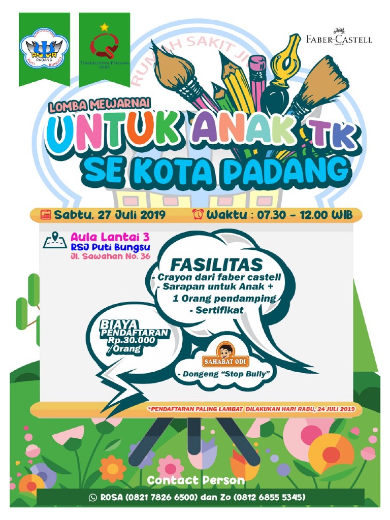 Brosur Lomba Mewarnai Anak TK