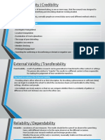 Internal & External Validity, Reliability, Objectivity in Qualitative Research