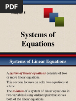 Systems - of - Equations