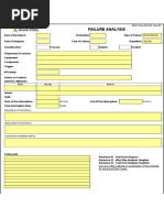 GSI-Rec-020-09 Failure Analysis Form