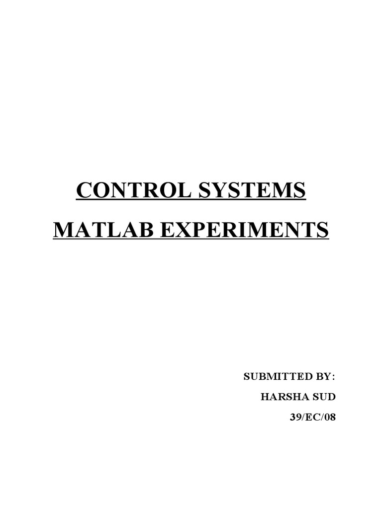 Control Systems | PDF