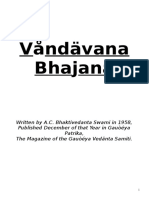 Vrndavana Bhajana - by Srila Prabhupada