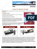 Measurement of Adhesion Strength