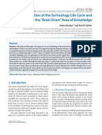 Application of The Technology Life Cycle and S-Curves To The "Brain Drain" Area of Knowledge